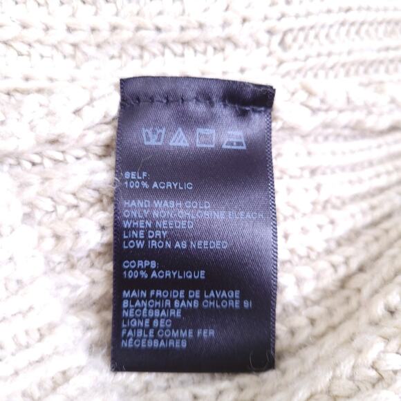 Sparkle & Fade Chunky Knit Lace Back Sweater XS, Oversized Boho Festival Casual - Picture 5 of 7